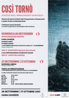 Locandina - Così tornò - Viaggio nell'immaginario dantesco